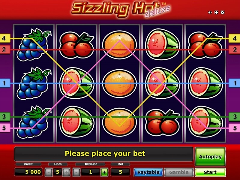 Sizzling Hot Deluxe Free Game